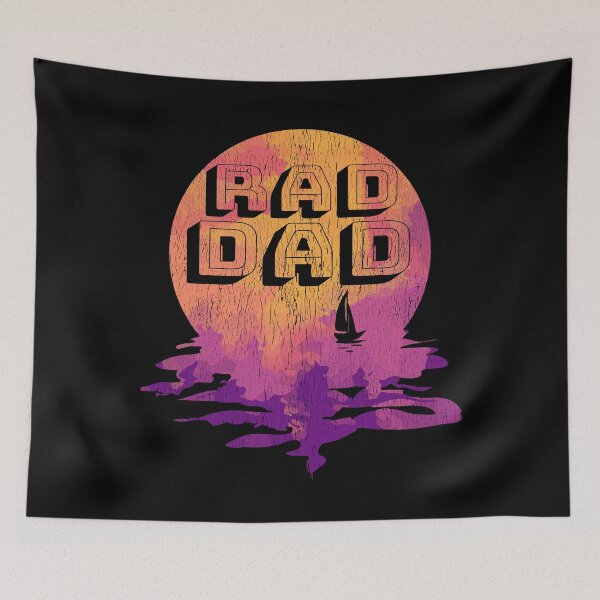 Item preview,  "Rad Dad" Father's Day Sailing Ocean Lover Boat Dad, Uncle, Husband Distressed Retro Design designed and sold by uniqueteeshirts.