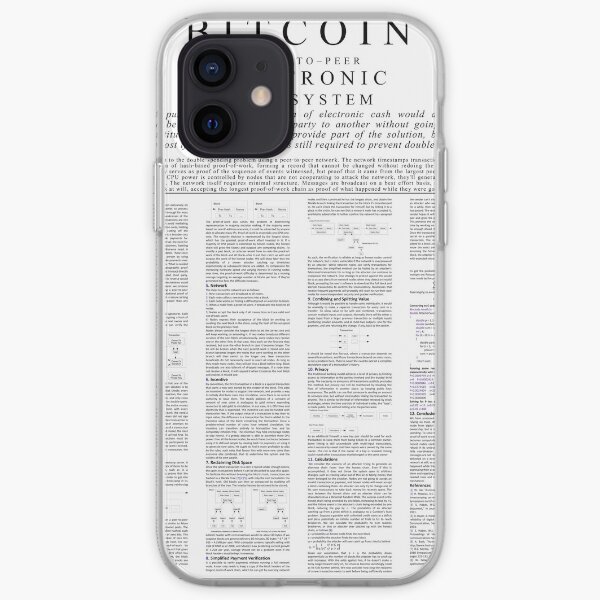 Bitcoin Whitepaper Poster iPhone Soft Case