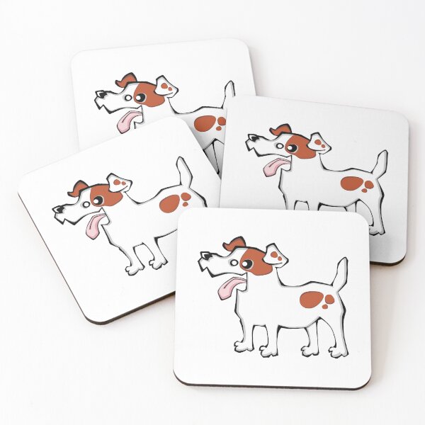 Item preview, Jack Russell Terrier - White and Tan (Full Body) WHITE BG designed and sold by TheChicken.