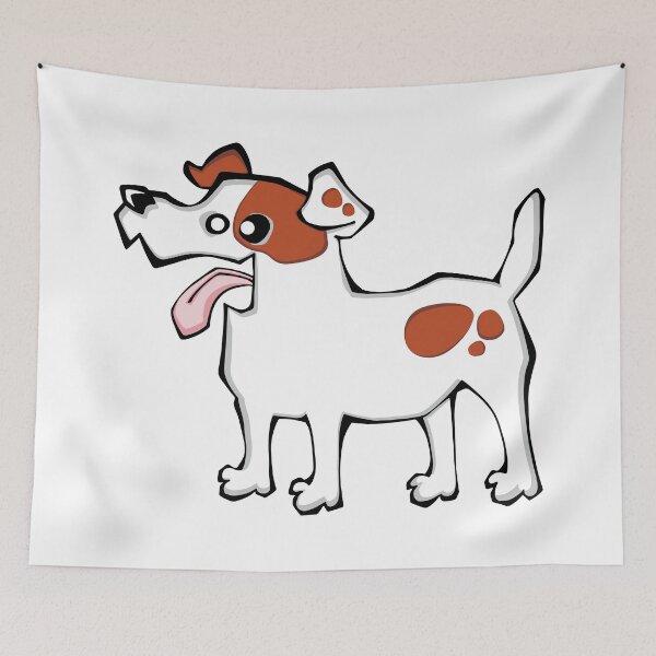 Item preview, Jack Russell Terrier - White and Tan (Full Body) WHITE BG designed and sold by TheChicken.