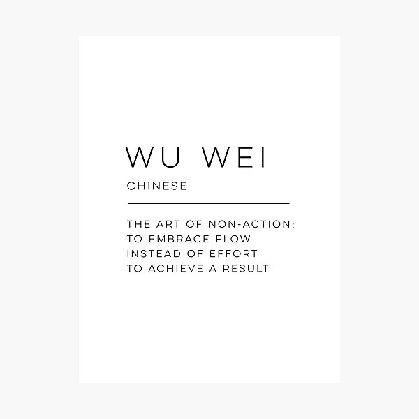 Item preview, Wu Wei Definition designed and sold by wisemagpie.