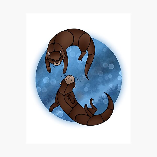 Nigigwag - Otters Photographic Print