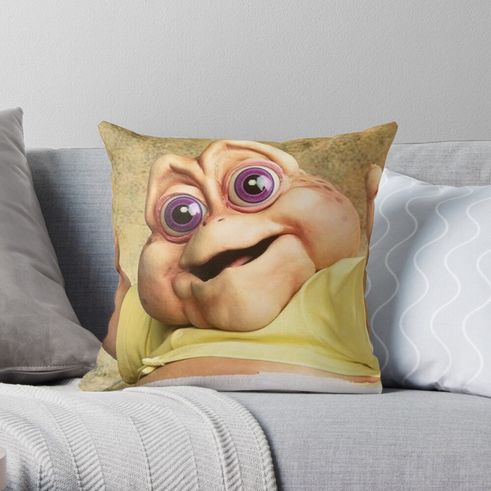 Baby Sinclair The Dinosaurs Throw Pillow