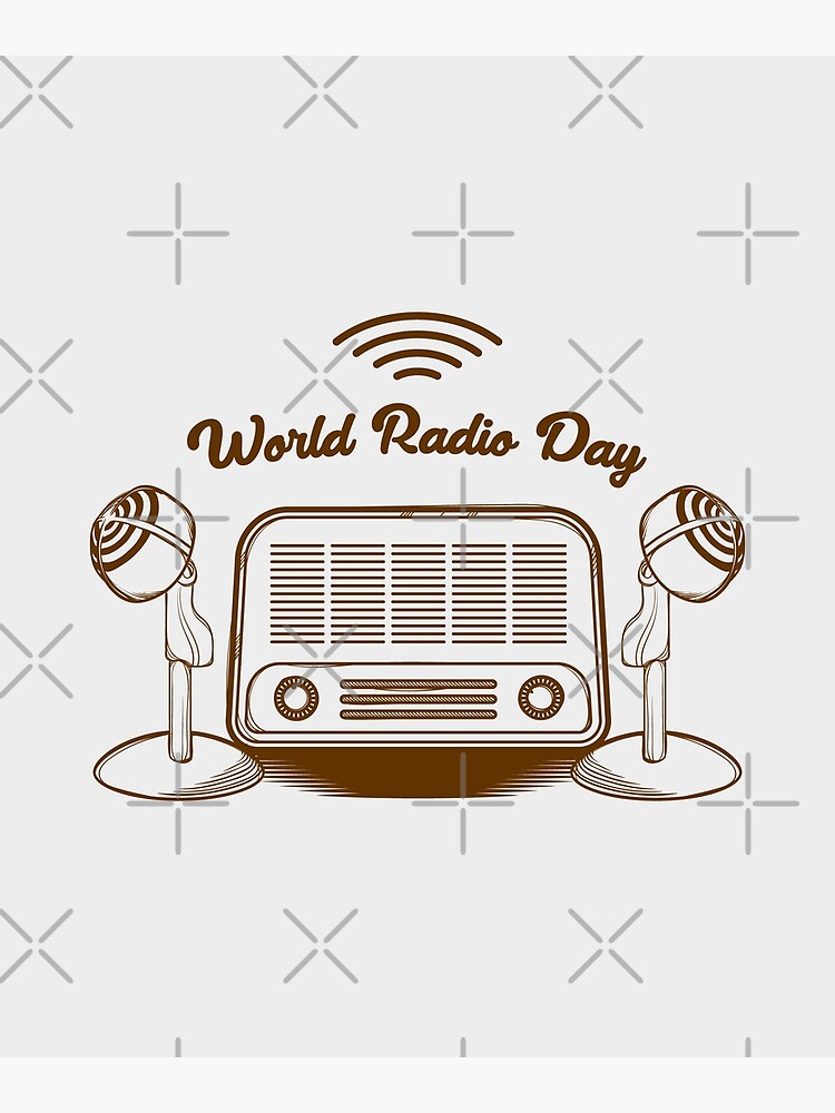 Discover world radio day 13th february Premium Matte Vertical Poster