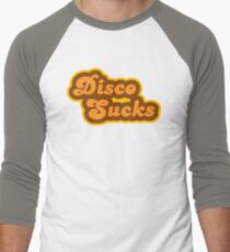 Disco Sucks - Retro 70s - Logo Men's Baseball ¾ T-Shirt
