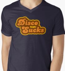 Disco Sucks - Retro 70s - Logo Men's V-Neck T-Shirt