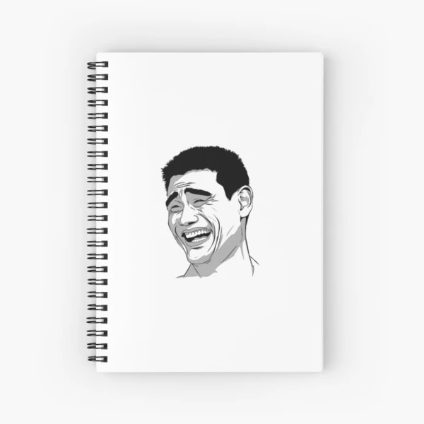 TROLL FACE: lined 100 white paper notebook problem memes for school or  office work with size of (6*9).