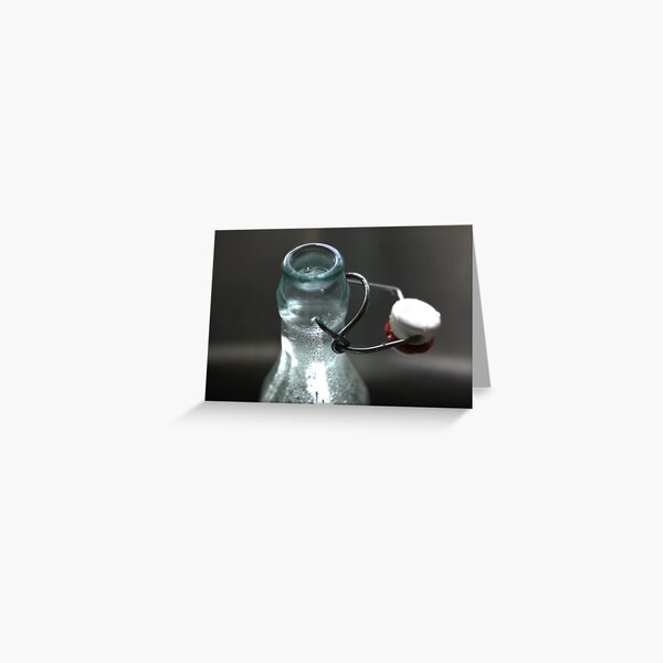 Open Bottle Greeting Card