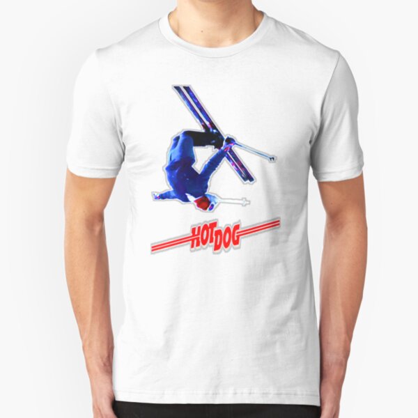 Love starts...at the top of the hill! Hot Dog the Movie! Slim Fit T-Shirt