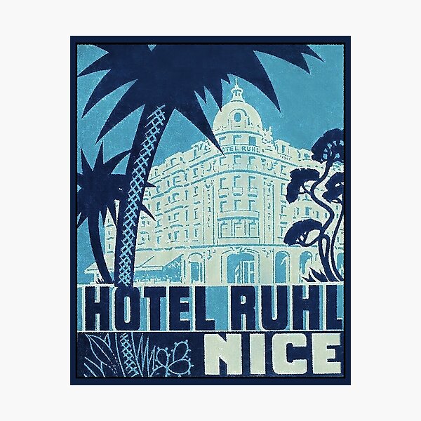 Item preview, Vintage Travel Sticker / Nice, Italy designed and sold by FuzzyHoney.