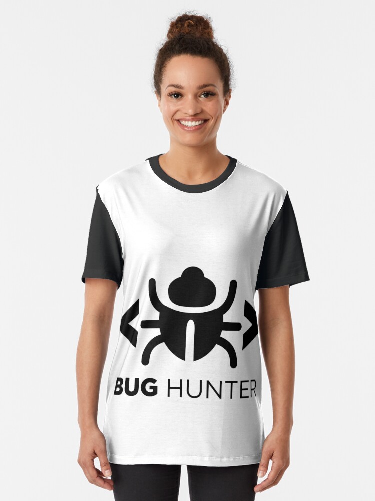 Alternate view of Bug Hunter - Love testing Graphic T-Shirt