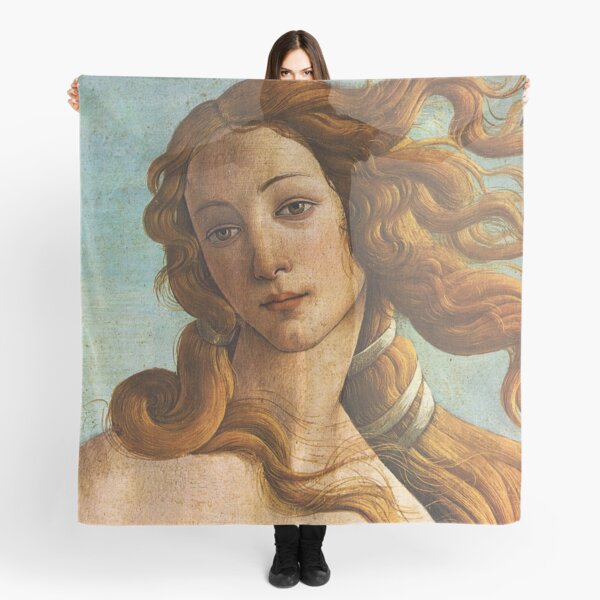 The Birth of Venus - Botticelli - close up Scarf