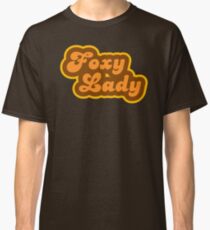 Foxy Lady - Retro 70s - Logo Classic T-Shirt