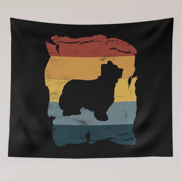 Item preview, Briard Distressed Vintage Retro Silhouette designed and sold by DoggyStyles.