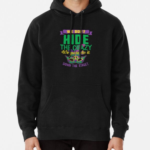 Mardi Gras Fleur De Lis Masquerade Mask Unisex Hoodie Sweatshirt Mardi Gras Fleur De Lis Masquerade Mask Unisex Hoodie Sweatshirt