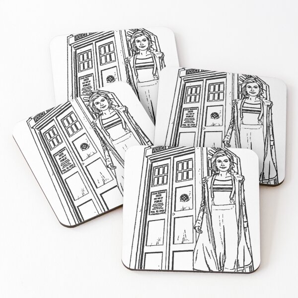 Item preview, Doctor Whittaker's Time Machine (COLOURING IN VERSION) designed and sold by pjd94.