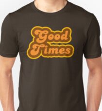 Gute Zeiten - Retro 70er Jahre - Logo Slim Fit T-Shirt