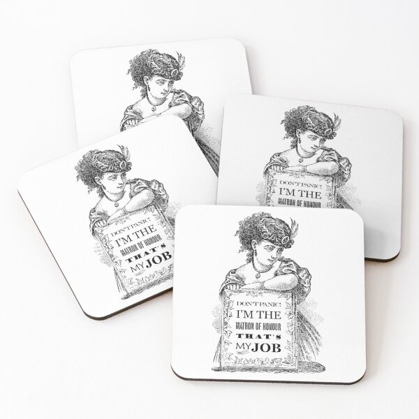 Item preview, Matron of Honour - Don't Panic - That's My Job designed and sold by blackheartscot.