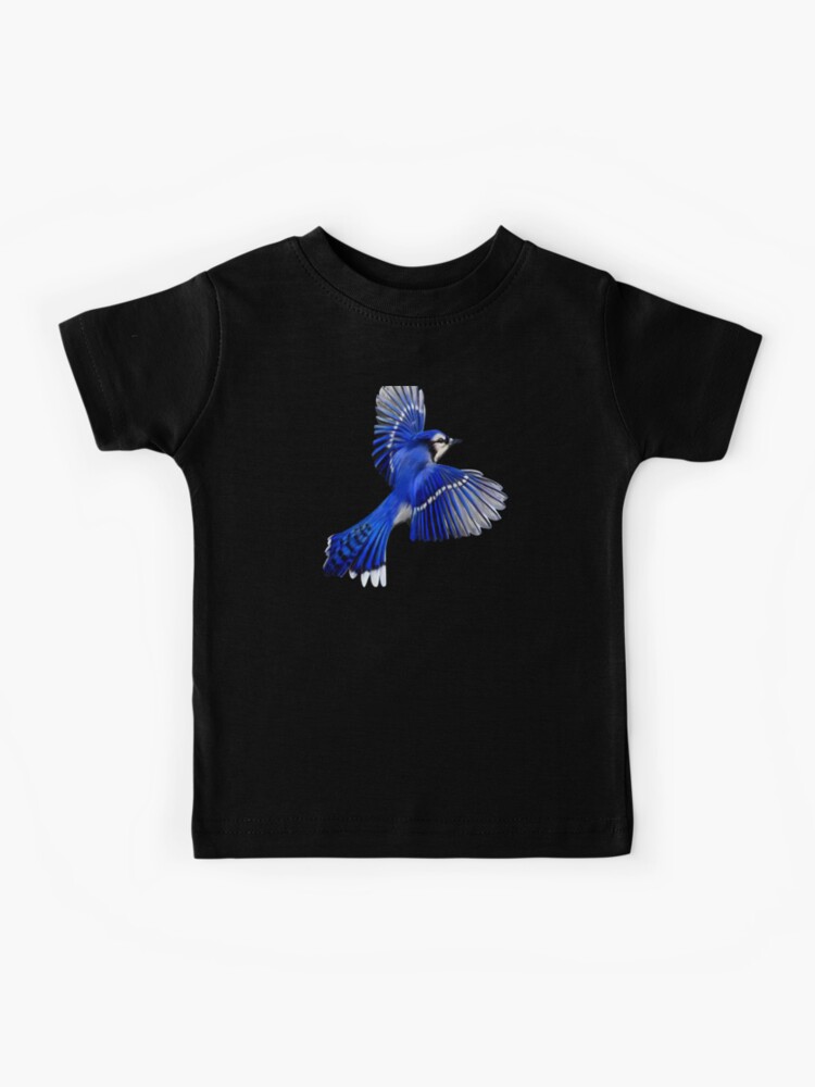 Blue Jay Art Design Flying Blue Jay | Kids T-Shirt