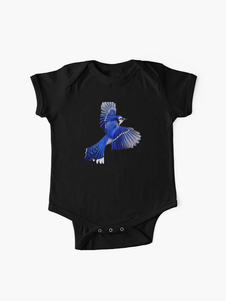 Curious Blue Jay Baby Onesie