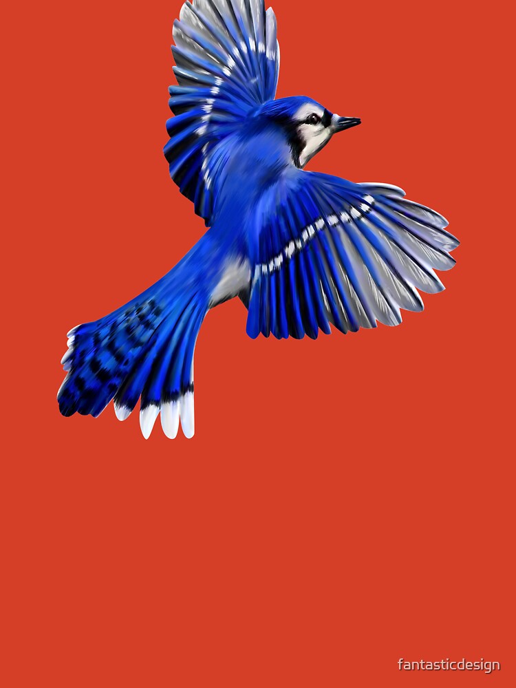 Blue Jay Art Design Flying Blue Jay  iPad Case & Skin for Sale by  fantasticdesign