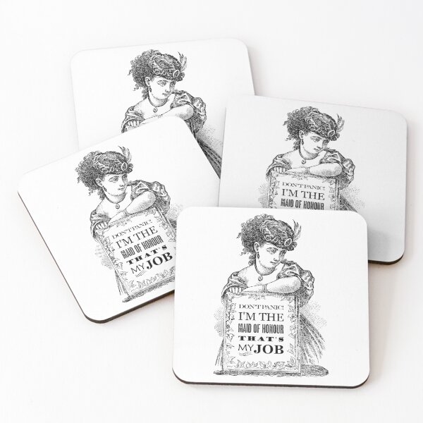 Item preview, Maid of Honour - Don't Panic - That's My Job designed and sold by blackheartscot.