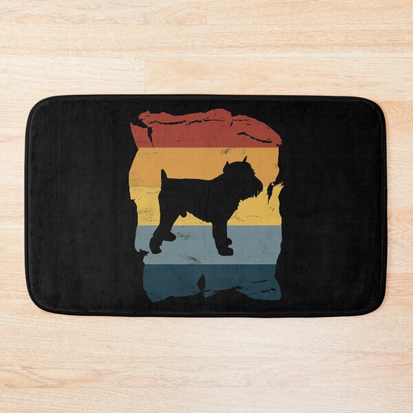 Item preview, Brussels Griffon Distressed Vintage Retro Silhouette designed and sold by DoggyStyles.