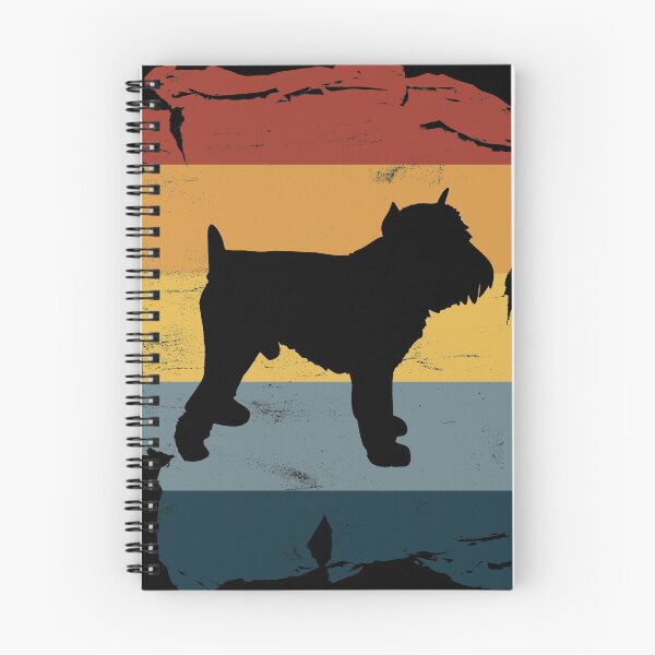 Item preview, Brussels Griffon Distressed Vintage Retro Silhouette designed and sold by DoggyStyles.