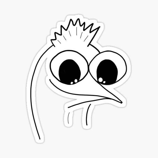 Crazy Chicken Sticker