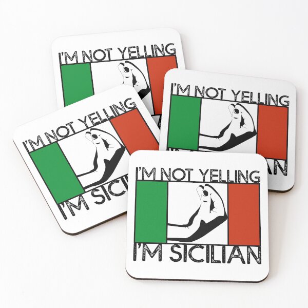 Item preview, I'm Not Yelling I'm Sicilian Sicily T Shirt Italian Hand Gesture designed and sold by JackCurtis1991.