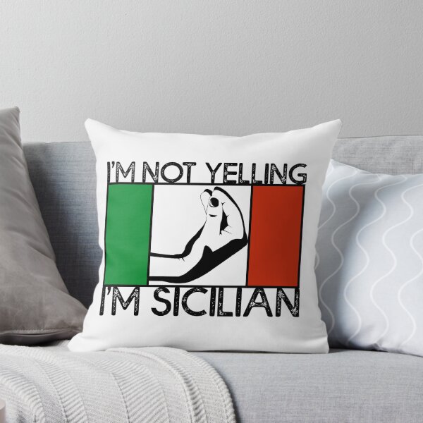 Item preview, I'm Not Yelling I'm Sicilian Sicily T Shirt Italian Hand Gesture designed and sold by JackCurtis1991.