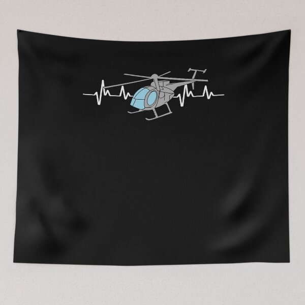 Item preview, MD 500 Helicopter Pilot Heartbeat Hughes fly designed and sold by phskulmshirt.