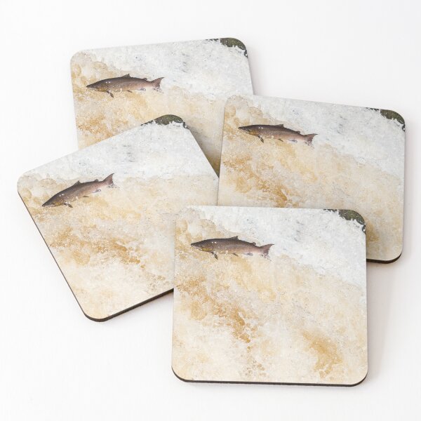 Item preview, Copy of Leaping salmon fish atlantic salmon designed and sold by chanonry.