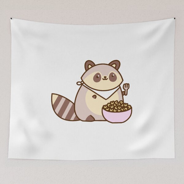 Item preview, Cute Raccoon with Mac and Cheese designed and sold by mattpauldesigns.