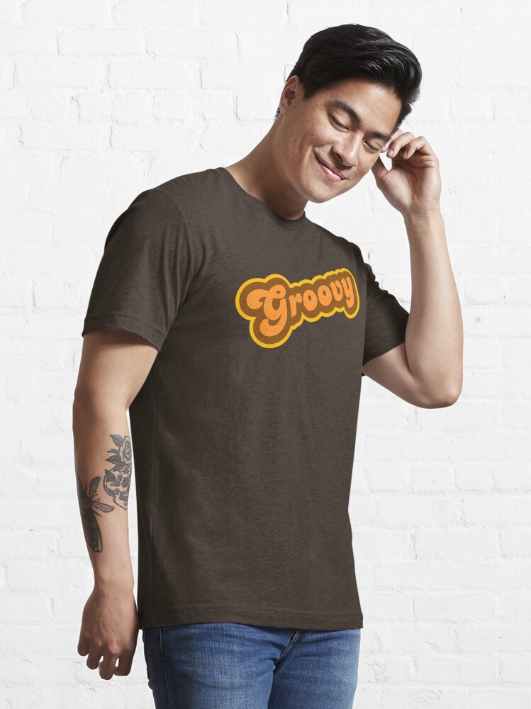 Alternate view of Groovy - Retro 70s - Logo Essential T-Shirt
