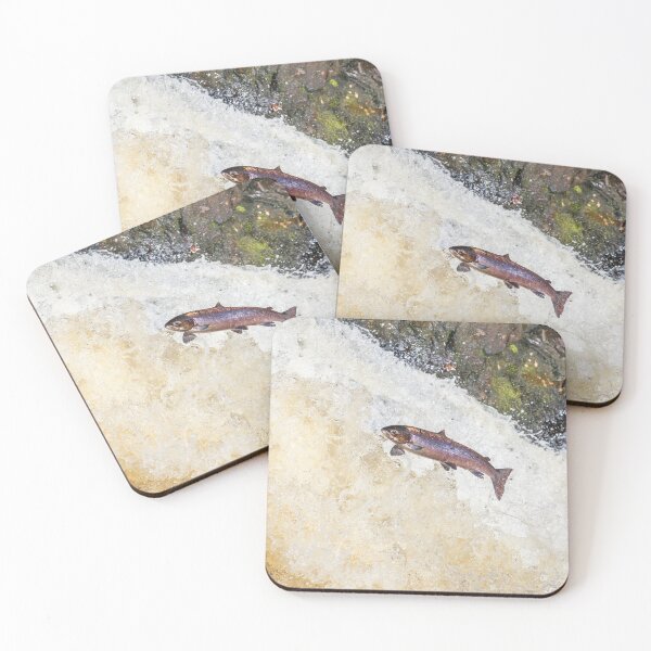 Item preview, Copy of wild fish atlantic salmon leaping on waterfall designed and sold by chanonry.