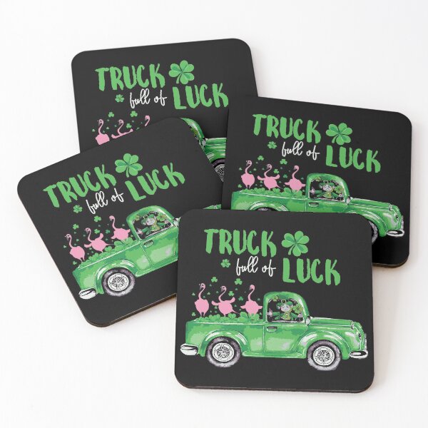 Item preview, Truck Full Of Luck Flamingo Leprechaun designed and sold by WanitaDesign.