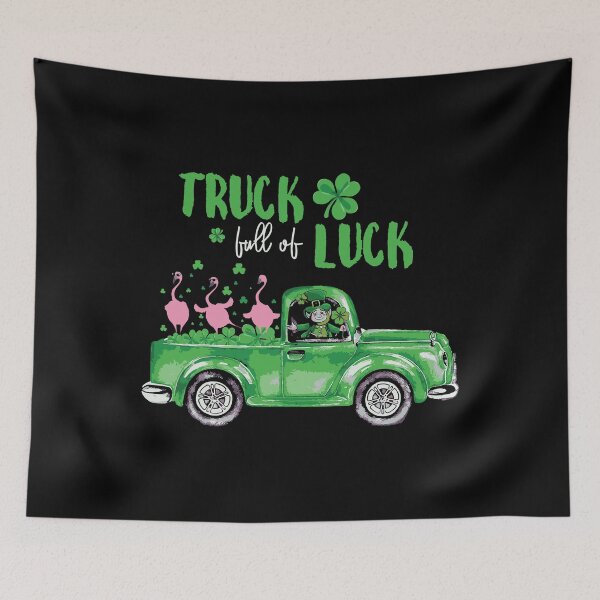 Item preview, Truck Full Of Luck Flamingo Leprechaun designed and sold by WanitaDesign.