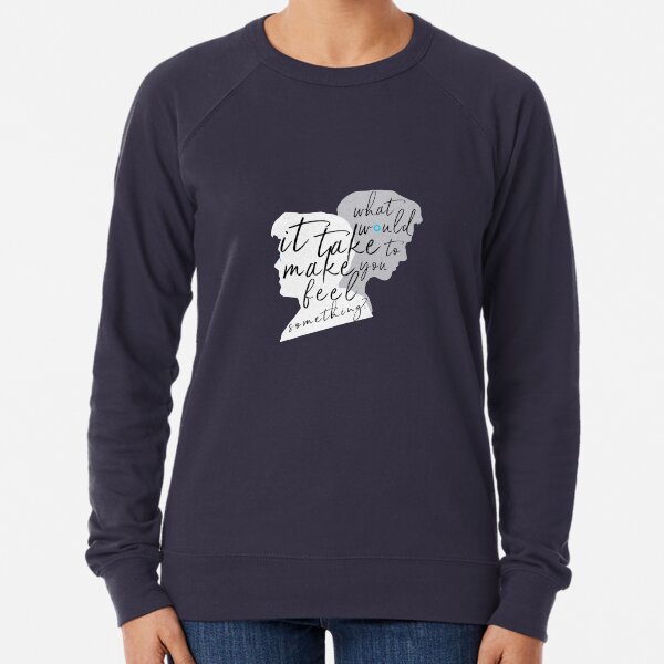 Reed900 - Detroit Evolution - "What Would It Take To Make You Feel Something?" Silhouette Art Lightweight Sweatshirt