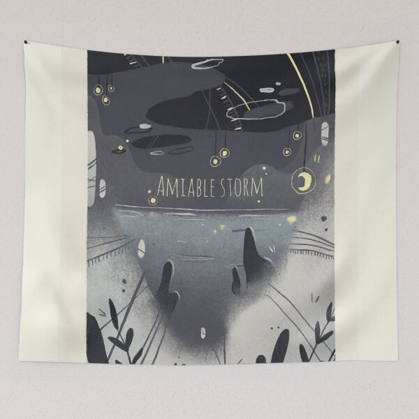 Item preview, Amiable Storm - Graphic Illustration  designed and sold by Manda Lyn LaCorte.
