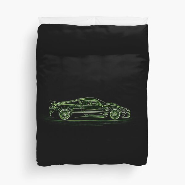 Oeuvre graphique Porsche 918 Housse de couette