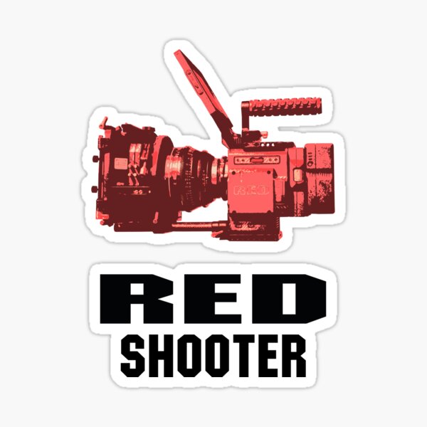 red digital cinema sticker