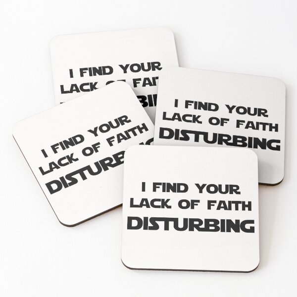 Item preview, I find your lack of faith disturbing (Black version) designed and sold by DafyddEm.