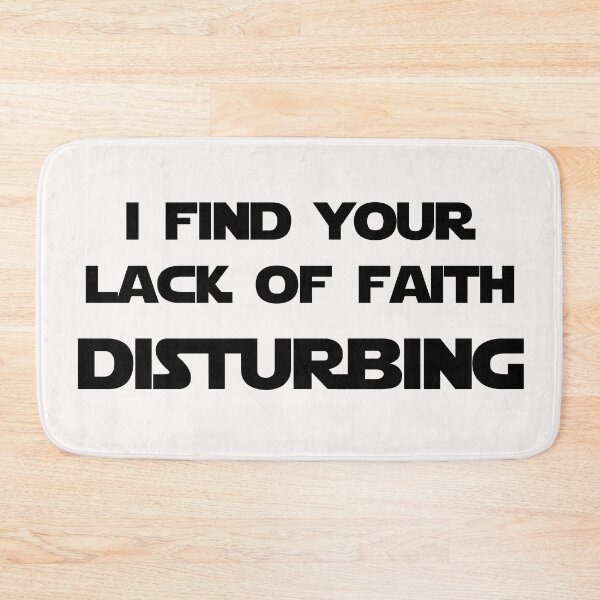 Item preview, I find your lack of faith disturbing (Black version) designed and sold by DafyddEm.
