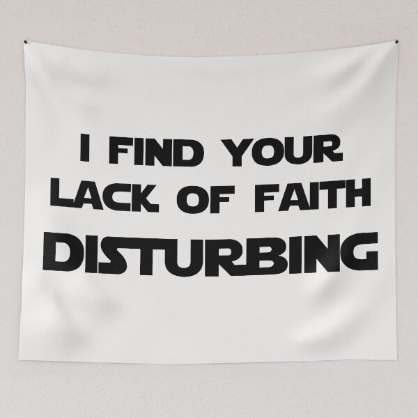 Item preview, I find your lack of faith disturbing (Black version) designed and sold by DafyddEm.