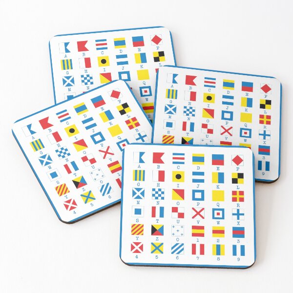 Item preview, Nautical Flags Maritime Signals Alphabet designed and sold by WittyBetty.