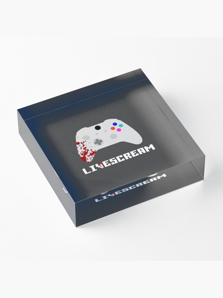 Alternate view of Livescream Poster Design Acrylic Block