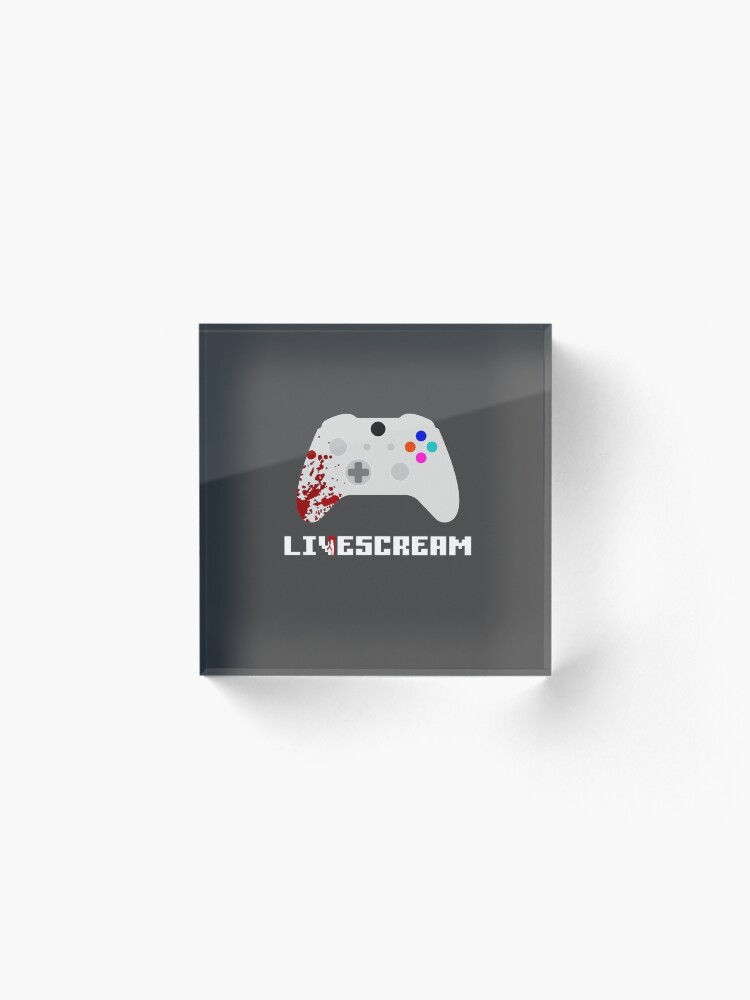 Alternate view of Livescream Poster Design Acrylic Block