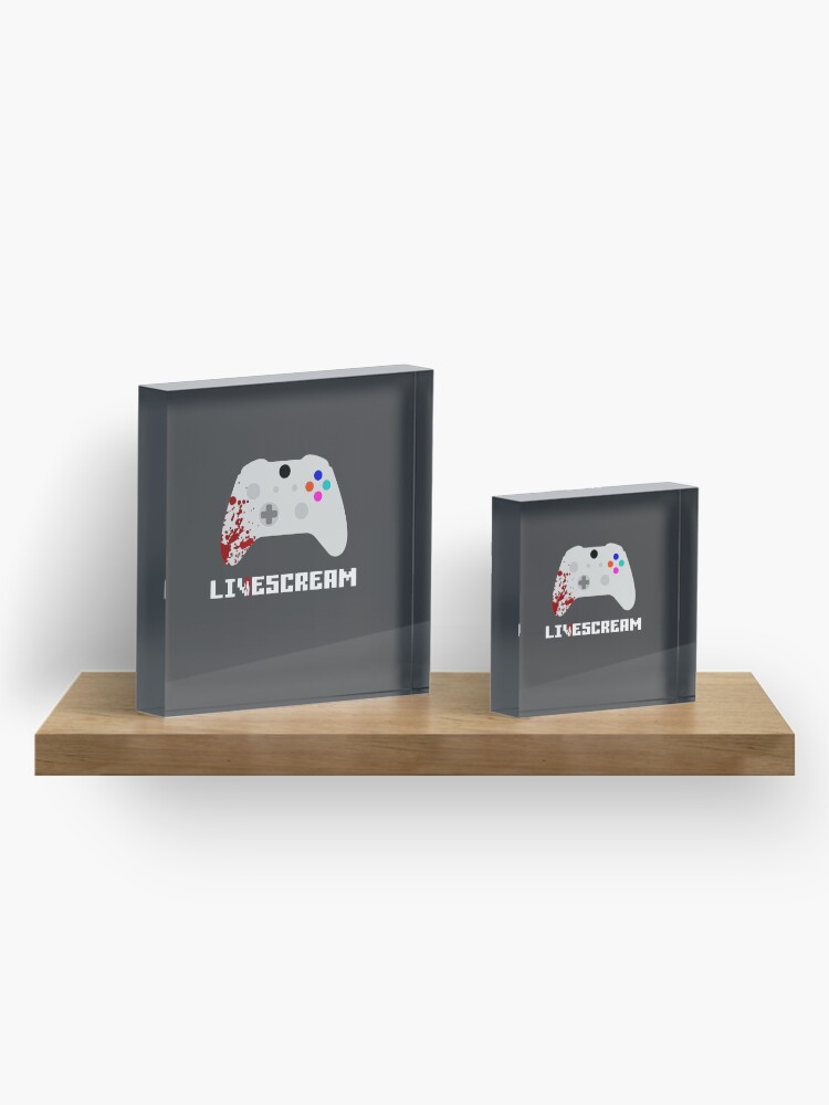 Alternate view of Livescream Poster Design Acrylic Block