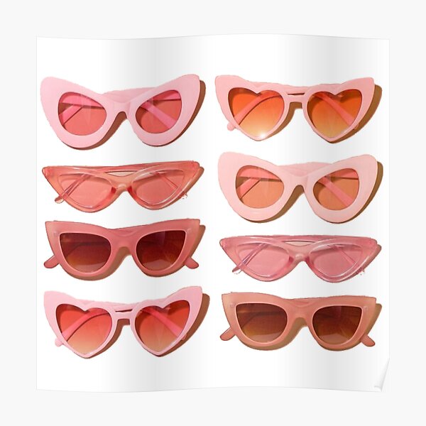 Pink Sunglasses Poster